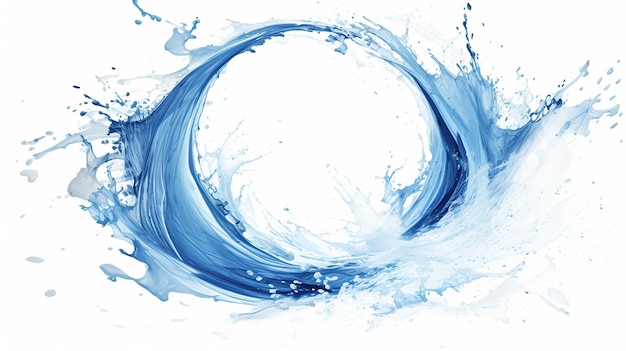 Water Splash Circle Stock Photo in Stylish Design