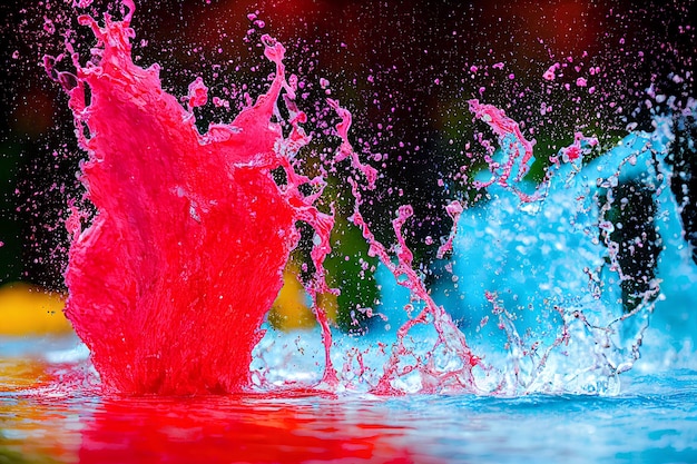 water splash color background