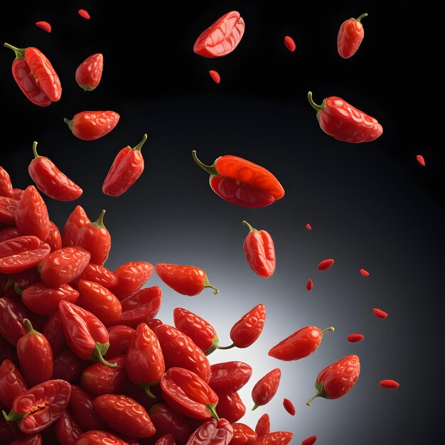 Water Splash of Freshness Red Goji Berries