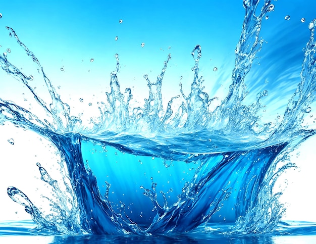 Water Splash Isolated Background