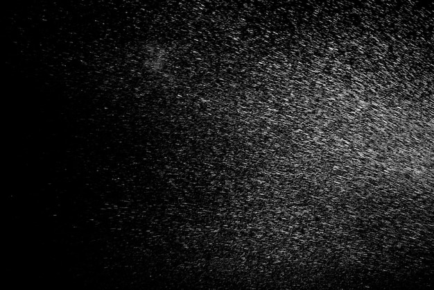 Water splash isolated on black background