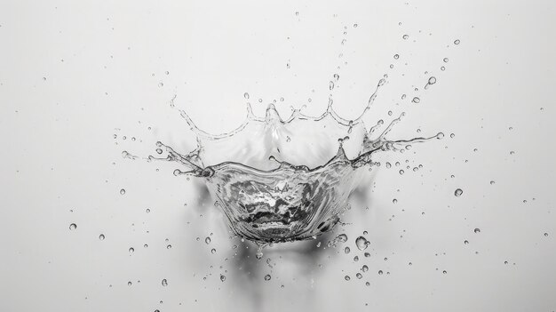 water splash isolated on white background