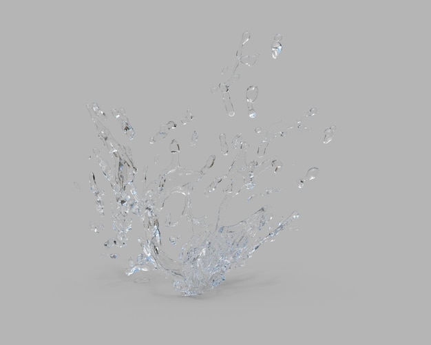 water splash isolated on white background