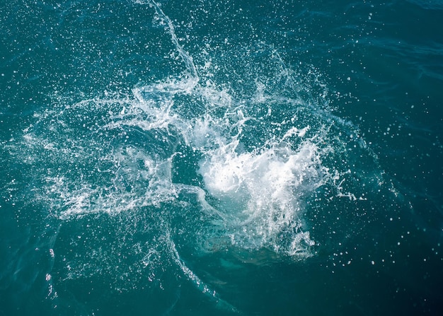 Water splash in ocean