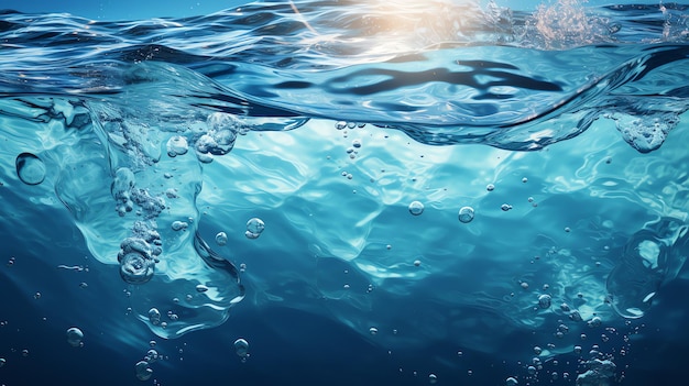 Foto spruzzi d'acqua nella piscina genera ai