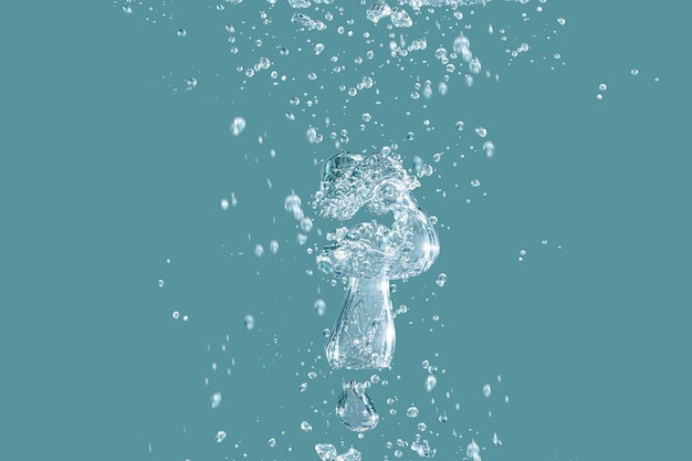 Water splash. Underwater splash isolated this has clipping path