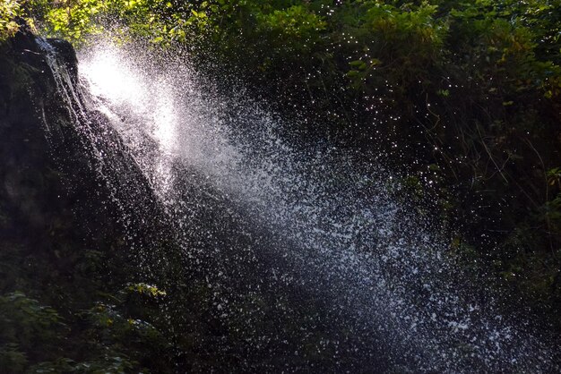 Photo water splash waterfall