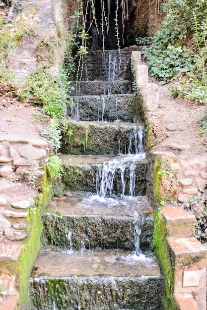 Photo water splash waterfall