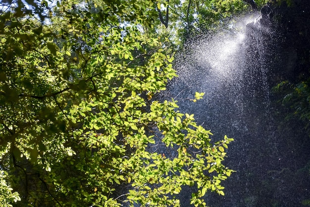 Photo water splash waterfall