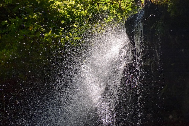 Photo water splash waterfall