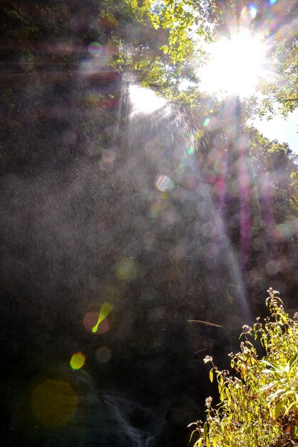 Foto water splash waterfall