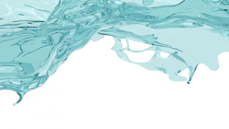 Photo  water splash on white background