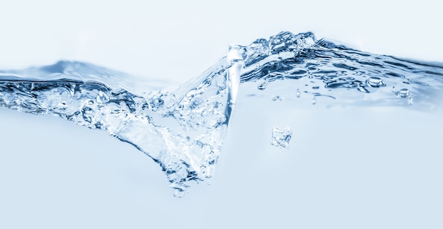 写真 空気の泡で水スプラッシュ