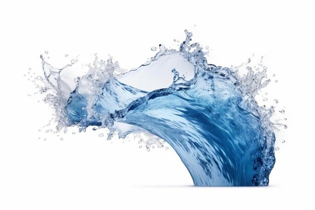 Photo a water splash with the word splashes on it