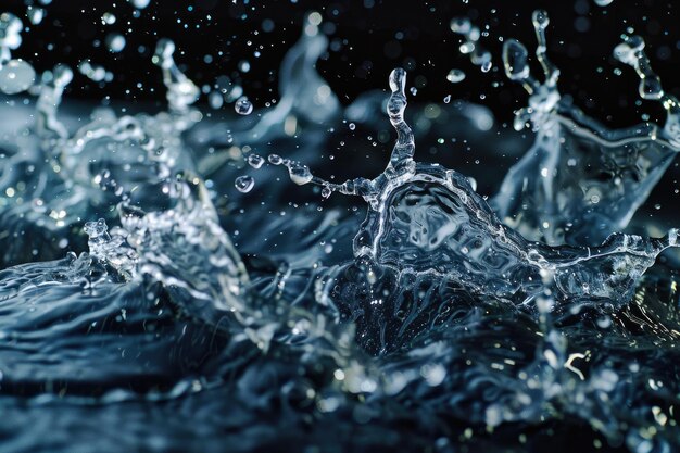 Water splashes collection