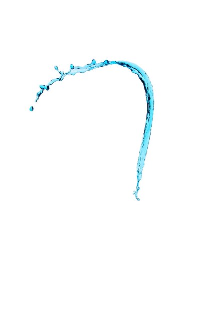 Water splashes isolated on white