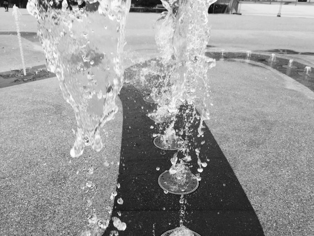 Photo water splashing in the sea