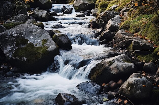 water stream moving