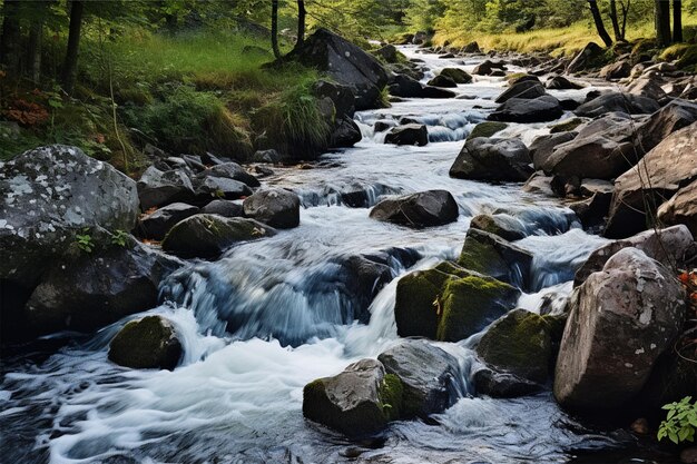 water stream moving