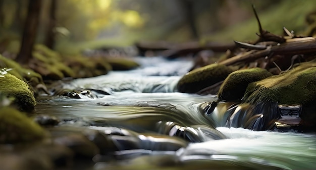 Поток воды в реке