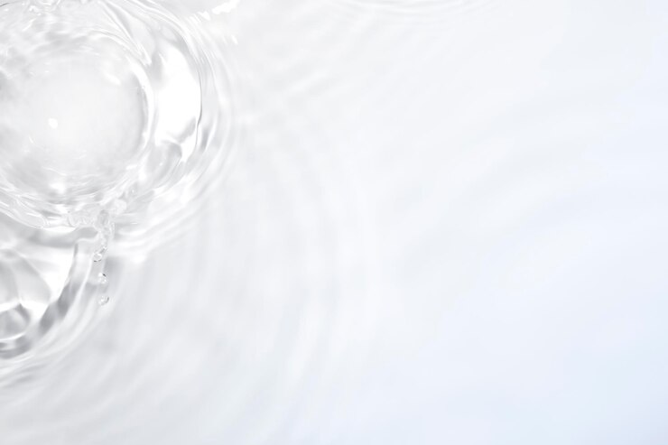 Photo the water surface is white and transparent