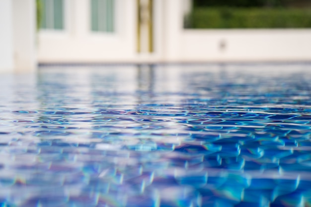 Water surface in swimming pool for background