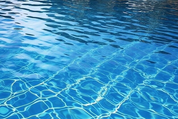 Photo water surface in swimming pool