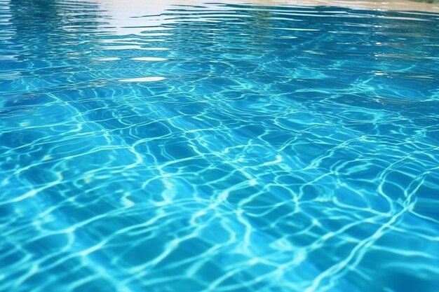 Water surface in swimming pool