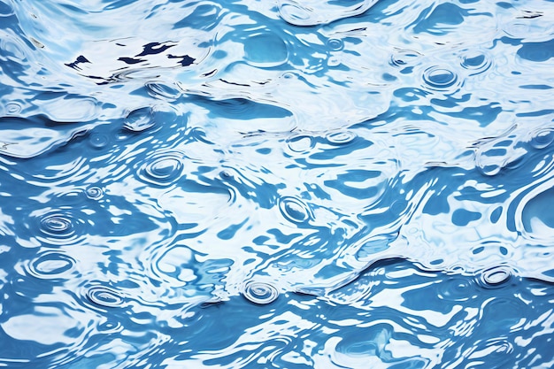 Water surface with ripples close up Abstract background and texture for design