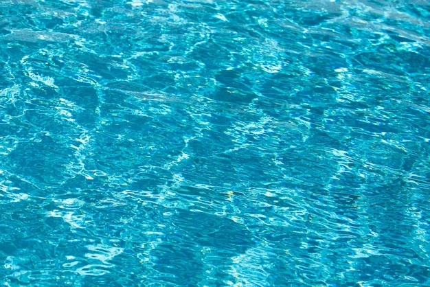 Water in swimming pool background with high resolution wave abstract or rippled water texture