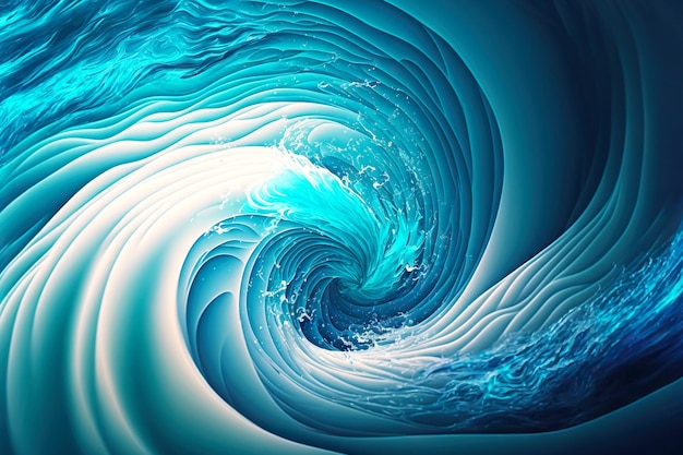 Water swirl and wave abstract background