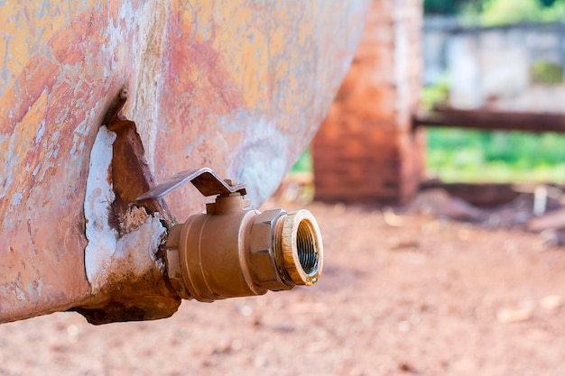 Water tap of rural water tank