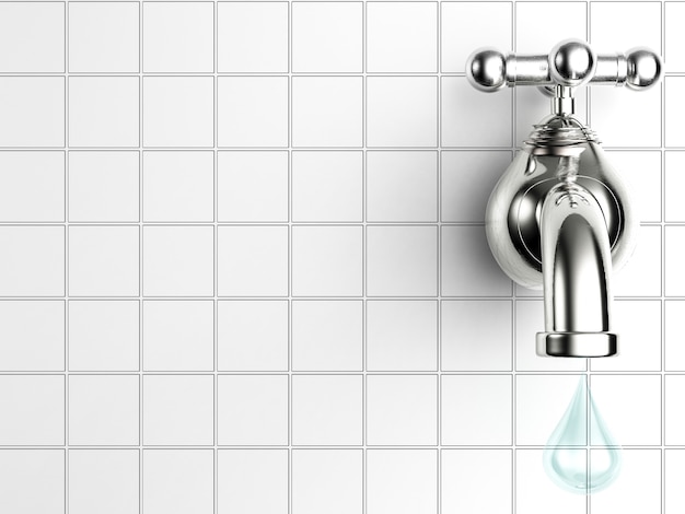 Water tap with water drop