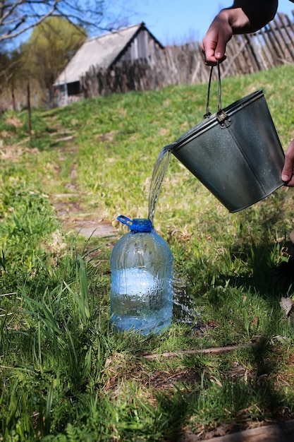 Water uit de put halen