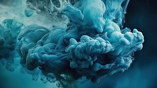 Water verf zachte blauwe abstracte achtergrond super detail