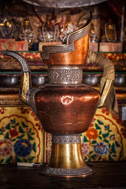 Water vessel in Spituk Gompa