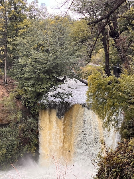 Водный водопад в Эскель Чубут, Аргентина