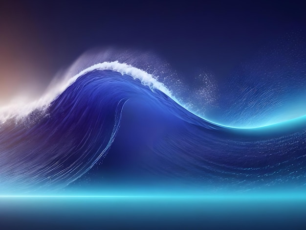 water wave with abstract background ai generate