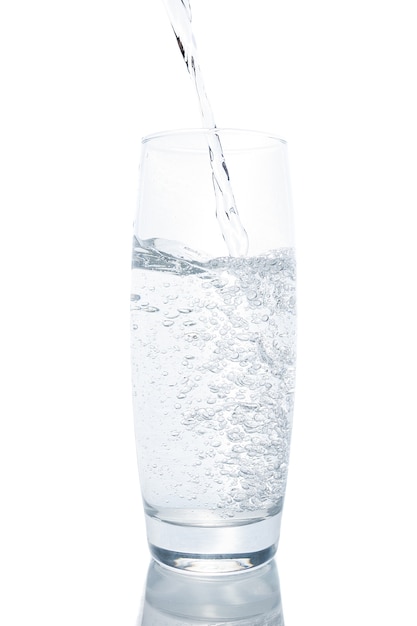 Water on white background