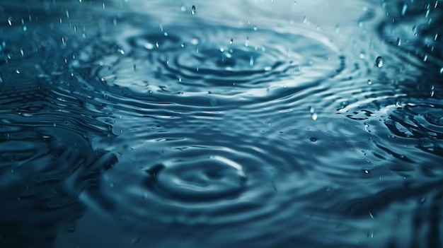 Foto acqua con una goccia d'acqua che ha la parola citazione su di esso