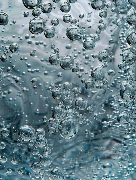 Waterbubbels in de lucht