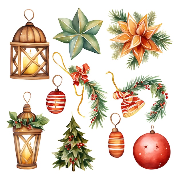 Watercolor_a_Watercolor_Christmas_Clipart_Themechristmas_Decoration_Chr_creative_cute_decoration_