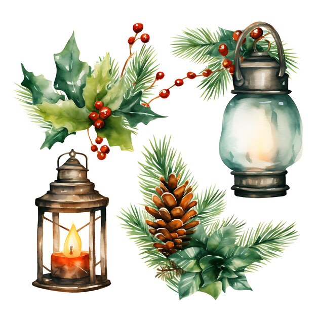 Watercolor_a_Watercolor_Christmas_Clipart_Themechristmas_Decoration_Chr_creative_cute_decoration_