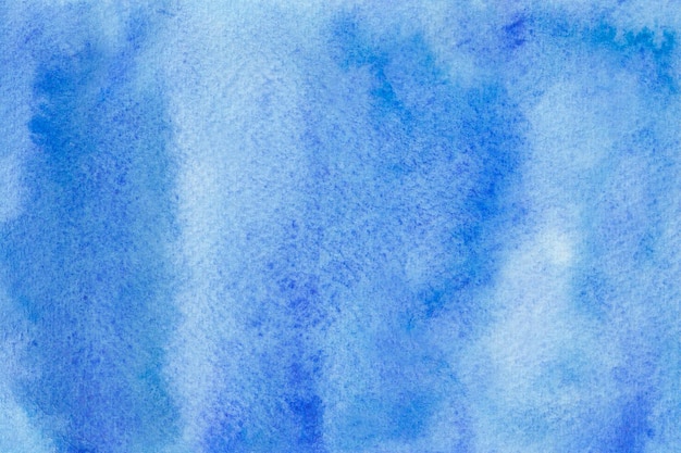 Watercolor Abstract Blue Texture Background