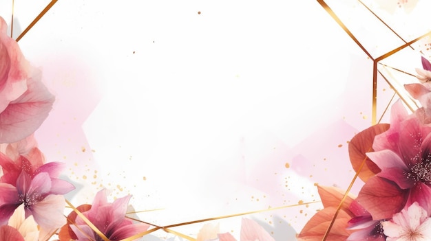watercolor abstract design for background wedding or buzzy social media banner