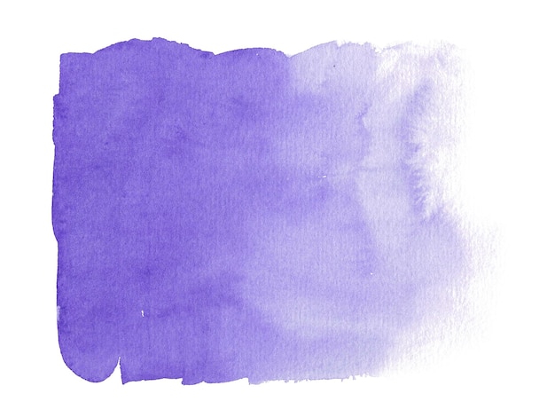 Watercolor abstract spot fill texture purple color hand drawn isolated illustration Art for design