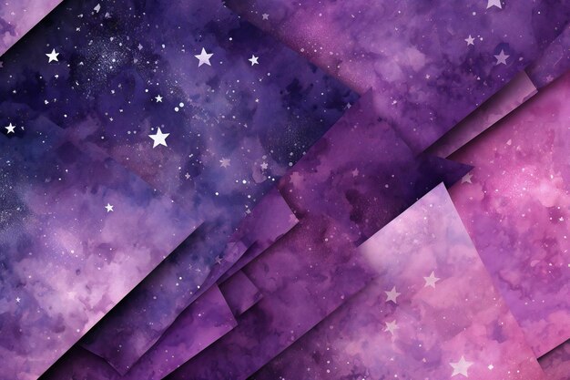 Photo watercolor abstract starry painted purple skies digital paper