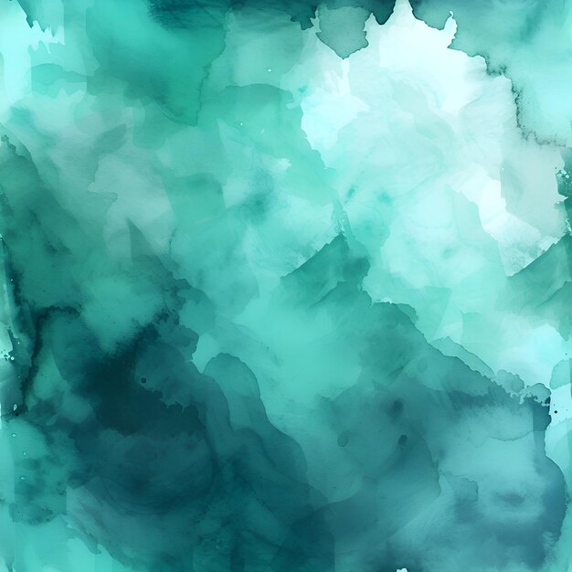 Watercolor Aesthetic Turquoise Gradient Background