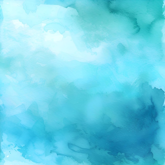 Watercolor Aesthetic Turquoise Gradient Background