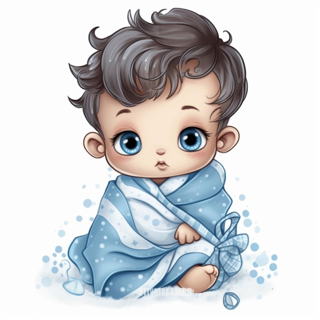 watercolor baby boy sublimation